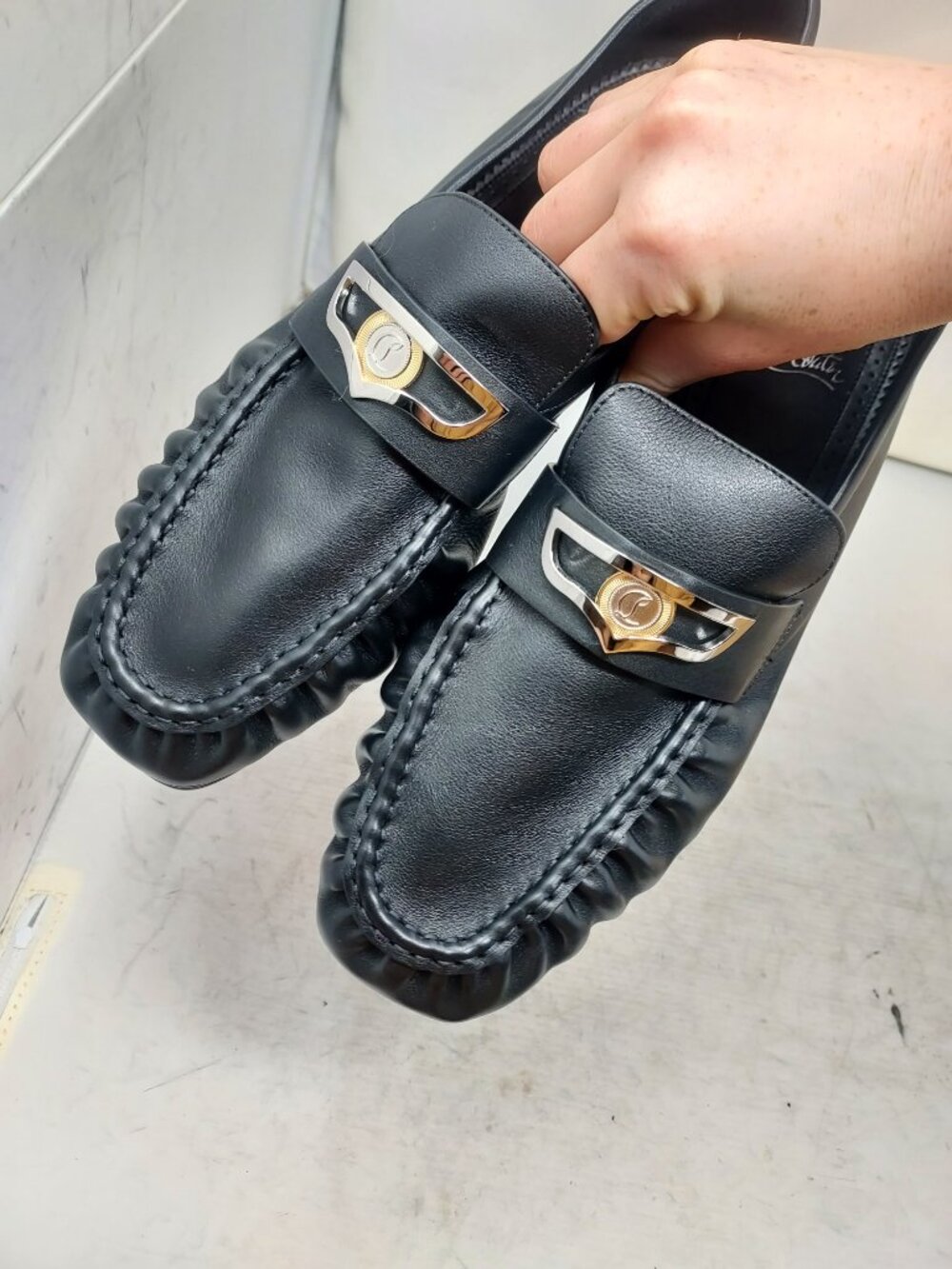 Christian Louboutin MENS Mocallista Black Loafer - Picture 4 of 14